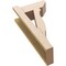 Ekena Millwork 6-in W x 12-in D x 24-in H Funston Slat Rough Cedar Woodgrain TimberThane Outlooker, Primed Tan OUTUR060X12X24FST24RCPR - alternate 2